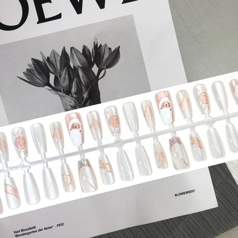 

Набор накладных ногтей «Созвездие» - Дизайн высокого класса в стиле Xiaohongshu, 30 штук