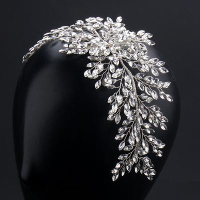 Diadema de Cristal Hecha a Mano Estilo Europeo Accesorios Nupciales para Boda Accesorios para el Cabello Corona