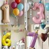 Dopamine Hat First Birthday Number Balloons for Children's Party Decoration and Photo Props