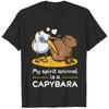 Cute Capybara Pattern T Shirts Funny Summer Short Sleeve 3D Funny Animals Printed Tshirt Casual Oversized Men Women O Neck Tees