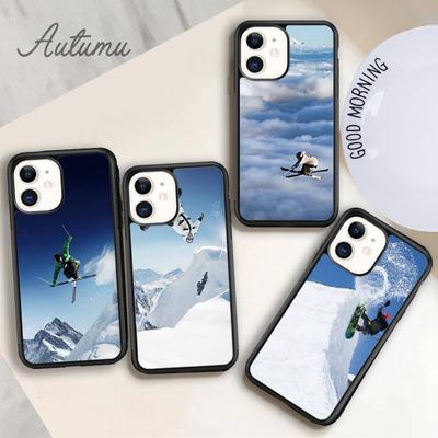 Caz de telefon Ski Zăpadă Snowboard Schiuri pentru iPhone 11 12 13 14 Pro Max mini XR XS SE 2020 6S 7 8 Plus Samsung Galaxy S21 S22 Husă