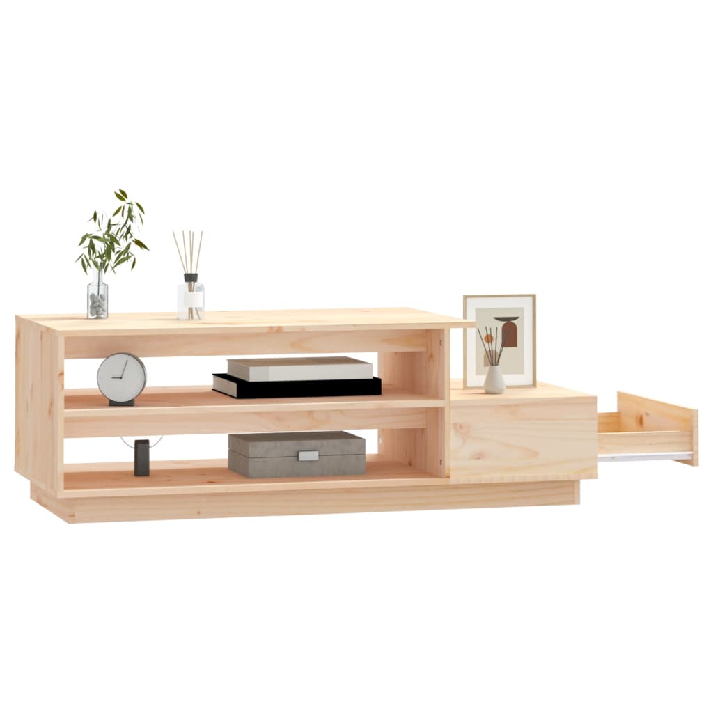  Coffee Table, 120x50x40.5 Cm, Solid Pine Wood