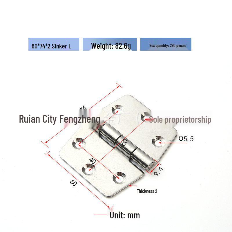 Heavy-Duty 3054 Stainless Steel Casement Hinge for Industrial and Cabinet Doors