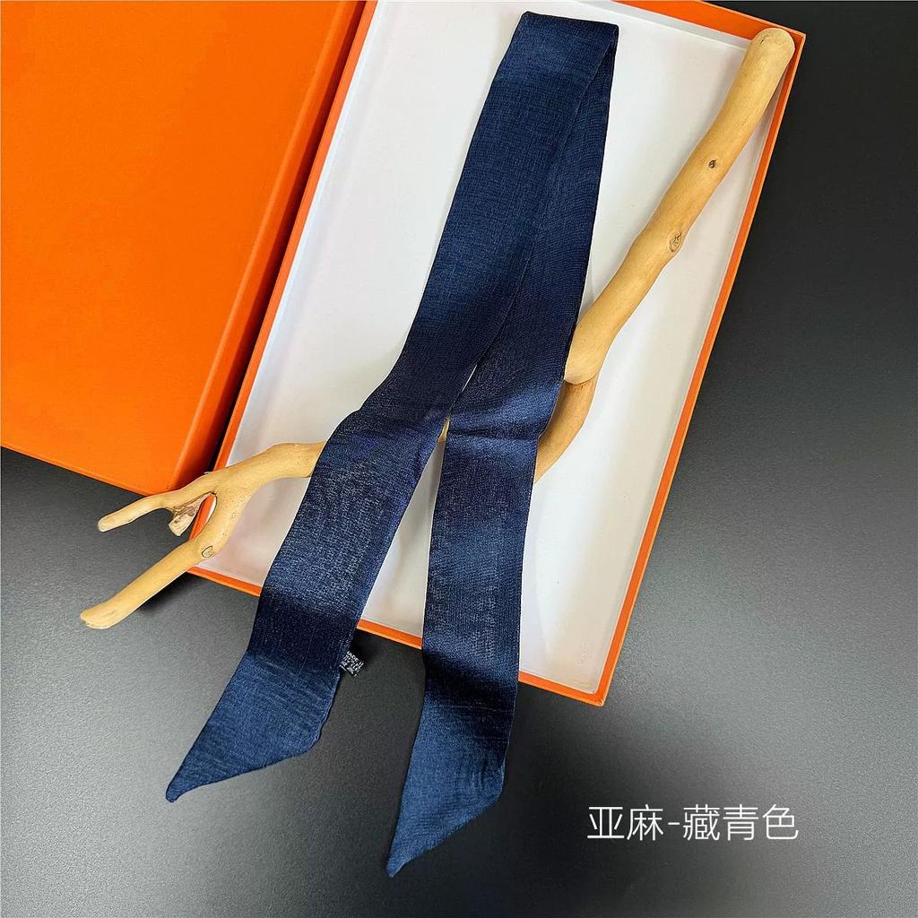 Women Ladies Headband Scarf Hair Bags Handle Decoration Tie Multifunction Narrow Line Ribbon Scarf
