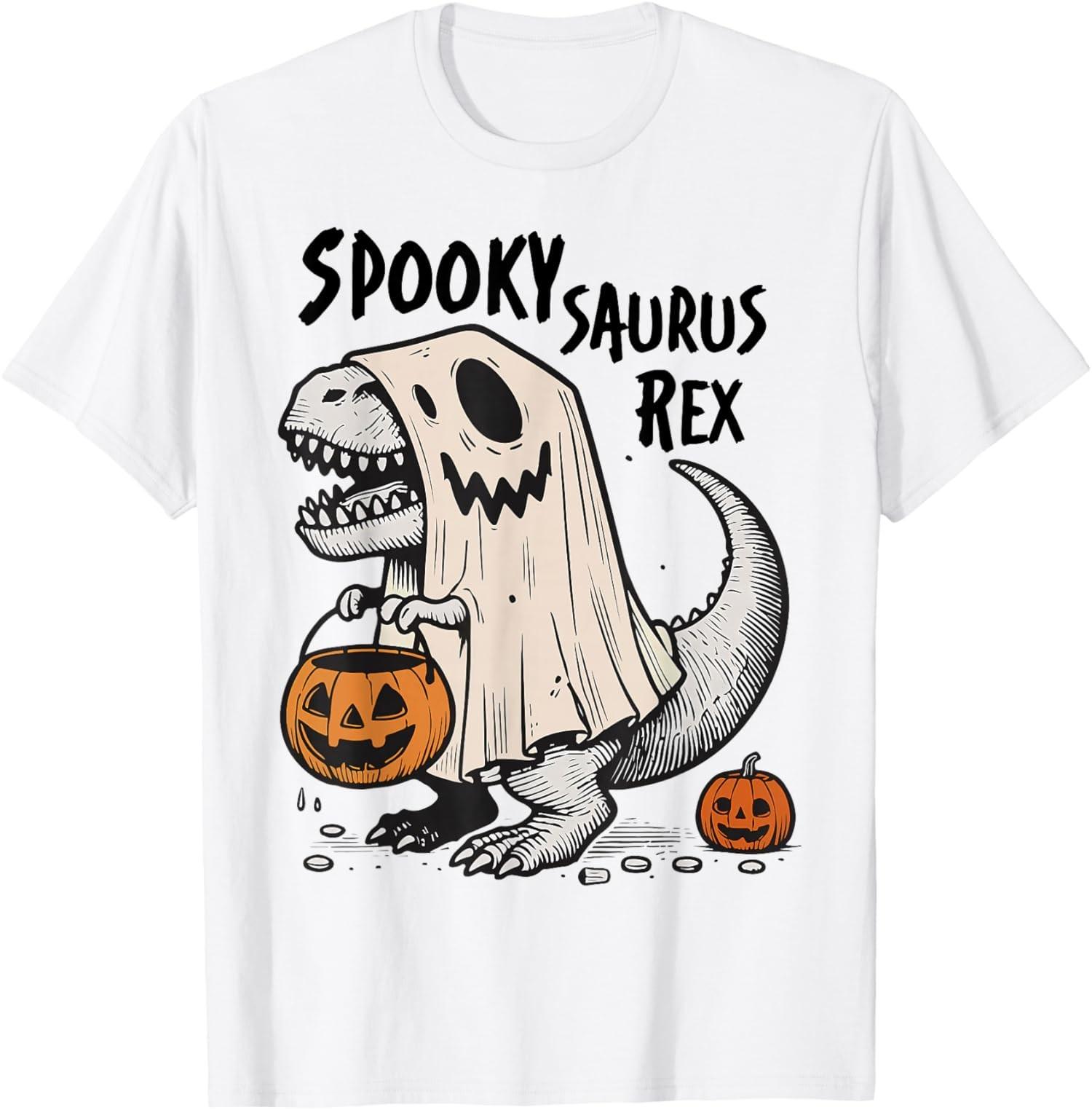Costume d Halloween dinosaure Spookysaurus Rex pour enfants T-shirt unisexe S