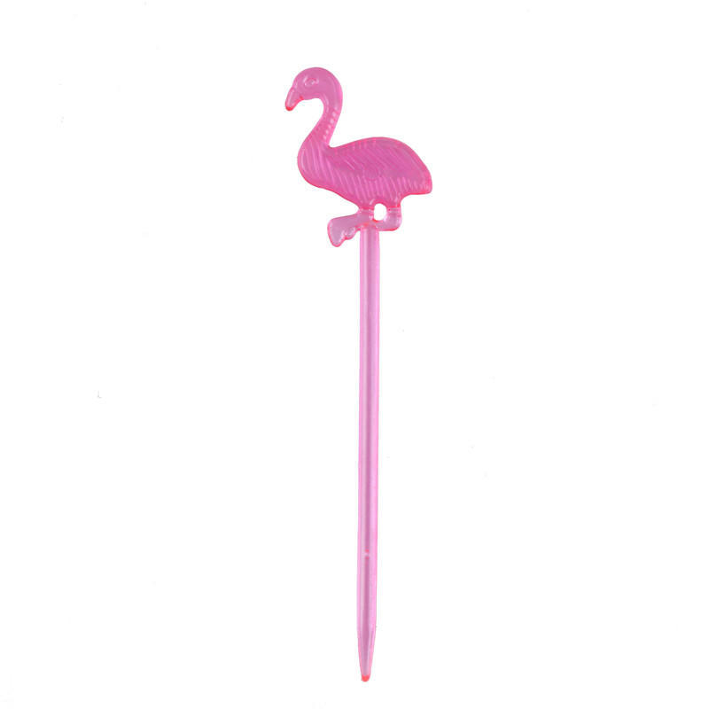 50Pcs Flamingo Food Picks Buffet Cupcake Fruit Forks Party Cake Dessert Decor