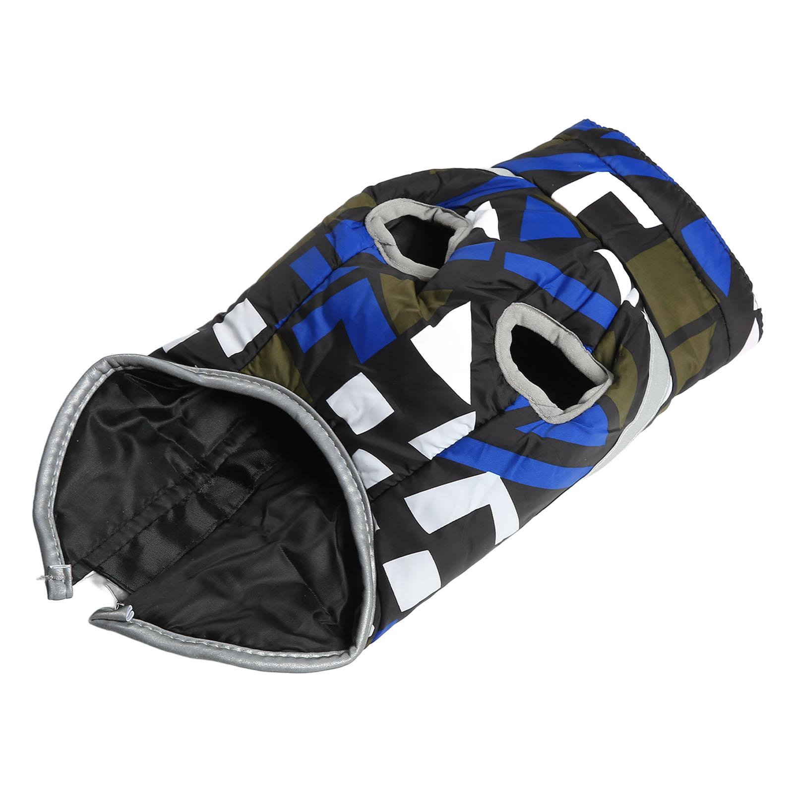 Pet Winter Clothes Reflective Thickened Waterproof Autumn Winter Dog Warm Jacket for Medium Large Dogs Pets S