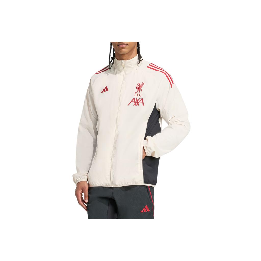 adidas Tiro 25 Liverpool Fc Competition Presentation Miękka Wygodna Prosta Wszechstronna Dopasowana Kurtka Męska Kurtka JV6571