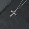 Sweet Cool Style Spice Girl Cross Necklace Female Heavy Industry Diamond Gothic Style Necklace Design Collarbone Chain