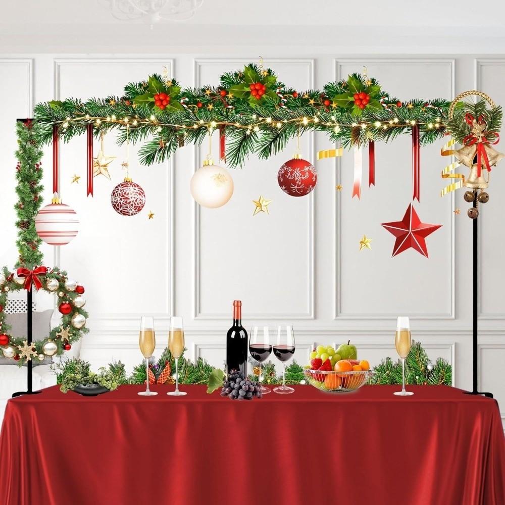Sturdy Iron Pole Over The Table Rod Stand with Clamps Flower Arch Holder Wedding Party Decor