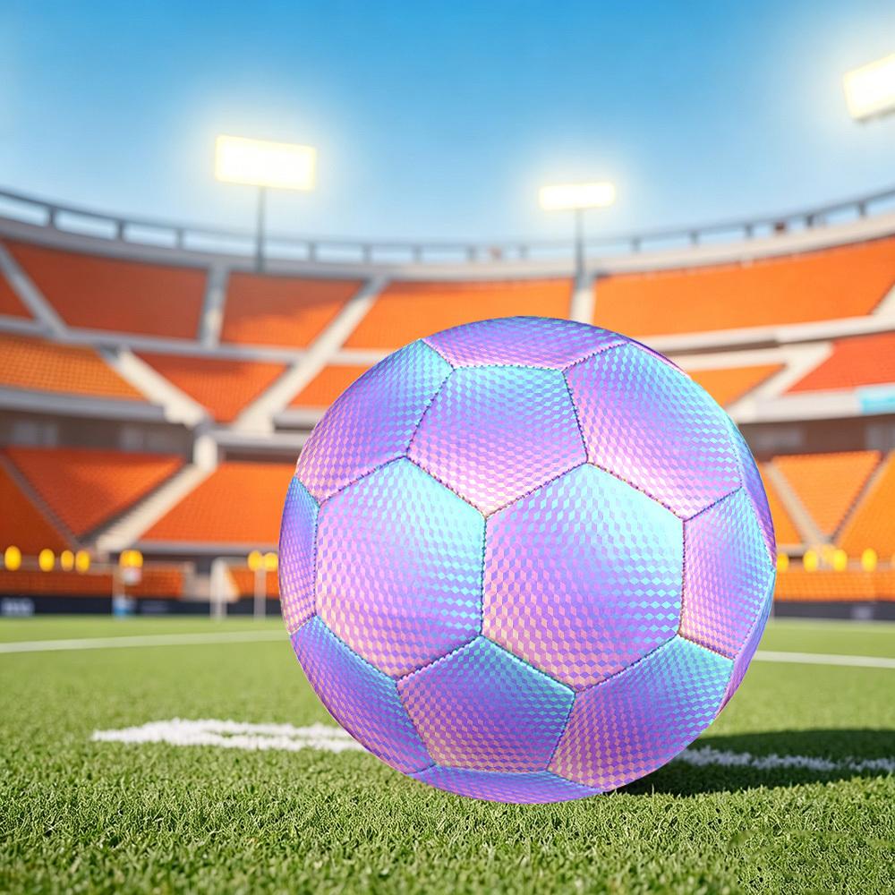 1pc Holographic Size 5 Soccer Ball Professional Lightweight Durable Match Training Football Indoor &Outdoor Sports BallTraining Ball y11