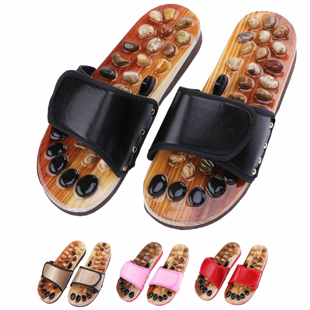 

Healthy Indoor Reflexology Slippers [Iikuru] Sandals, розовый