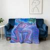Blanket Super Alex Grey Warm Comfortable Plush Throw Blanket Child Home Psychedelic Sofa Bedroom Trippy Gift