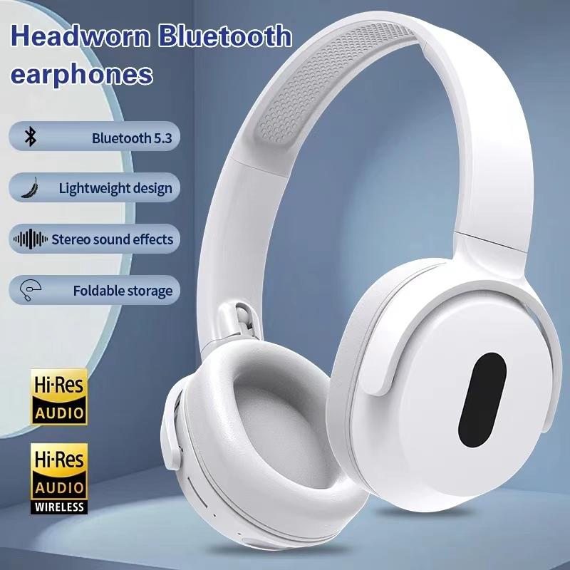 Wireless Headphones Foldable Bluetooth Sports Earphones Hifi Stereo Noise Reduction Headphones with Mic Over Ear Gamer Headsets