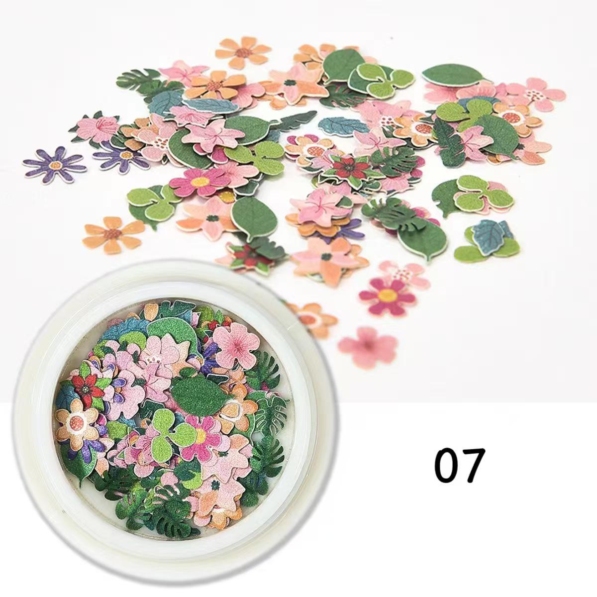 

Aurora Floral Leaf Ultra-thin Waterproof Nail Art Wood Pulp Pads