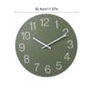 Elegant 12Inch Color Modern Simple Wall Clock for Indoor and Outdoor Space Decoration Waterproof Resin Clock