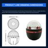 USB LED Galaxy Ball Projector Night Light with Remote Control, Home Ceiling Party Atmosphere Decor Lamp