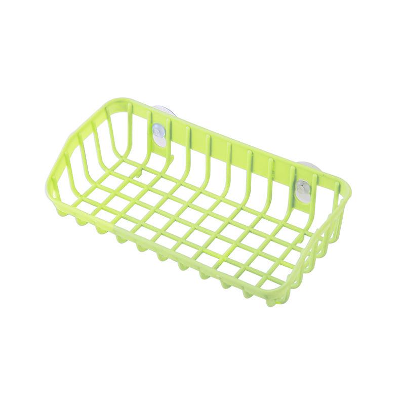 Multifunksjonell Slitesterk Sugekopp Oppvasksvampholder Hengende Oppbevaringsstativ Dreneringsstativ Vaskhylle Kjøkkentilbehør