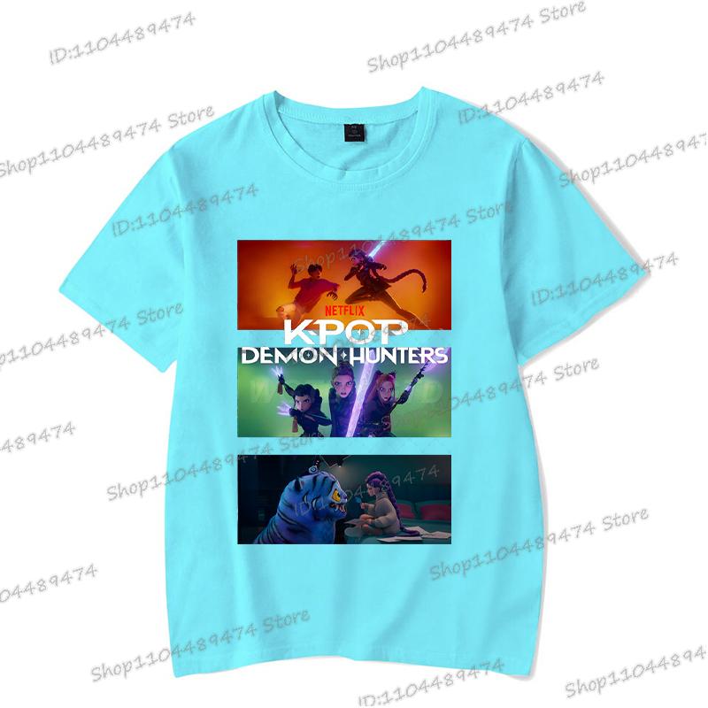 Heißer Verkauf KPop Dämonenjäger 2025 T-Shirt Herren Damen Mode Pop Punk Anime T-Shirts Unisex Vintage Cartoon Sommer T-Shirts