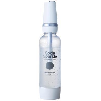 Soda Sparkle Soda Maker, Carbonated Water Maker, Home Use, Gas Cartridge, Multi Sparkle 3, Matte White MS3-WH