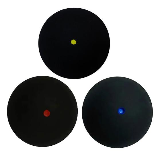 39MM Single Dot Squash Ball Professional Reaction Speed Training Practice High Bounce Blue Red Yellow Dot Sports Ball