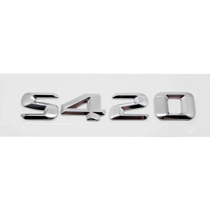 Modified 3D Car Letter Sticker Rear Trunk Tail Decorative Badge Emblem for Mercedes Benz S400 S420 S430 S450 S500 S550 S600 S650 AM1