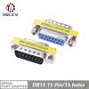 MINI DB9/DB15 9/15/25/37Pin Female/Female/Male Gender Changer VGA Plug connector Adapter D-Sub RS232 Serial Plug Connector