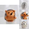 Adorable Hedgehog Plush Toy Keychain Soft Stuffed Animal Backpack Charm Cute