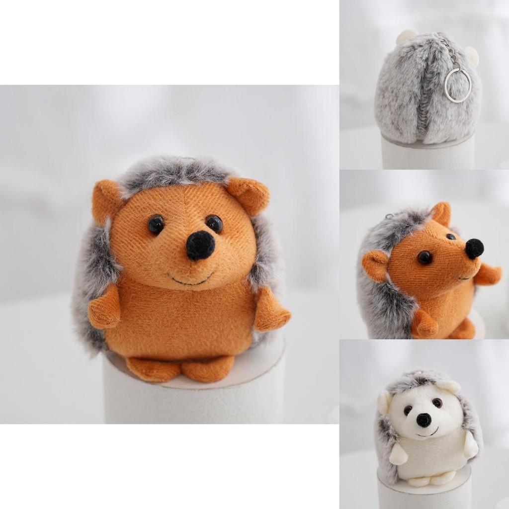 Adorable Hedgehog Plush Toy Keychain Soft Stuffed Animal Backpack Charm Cute