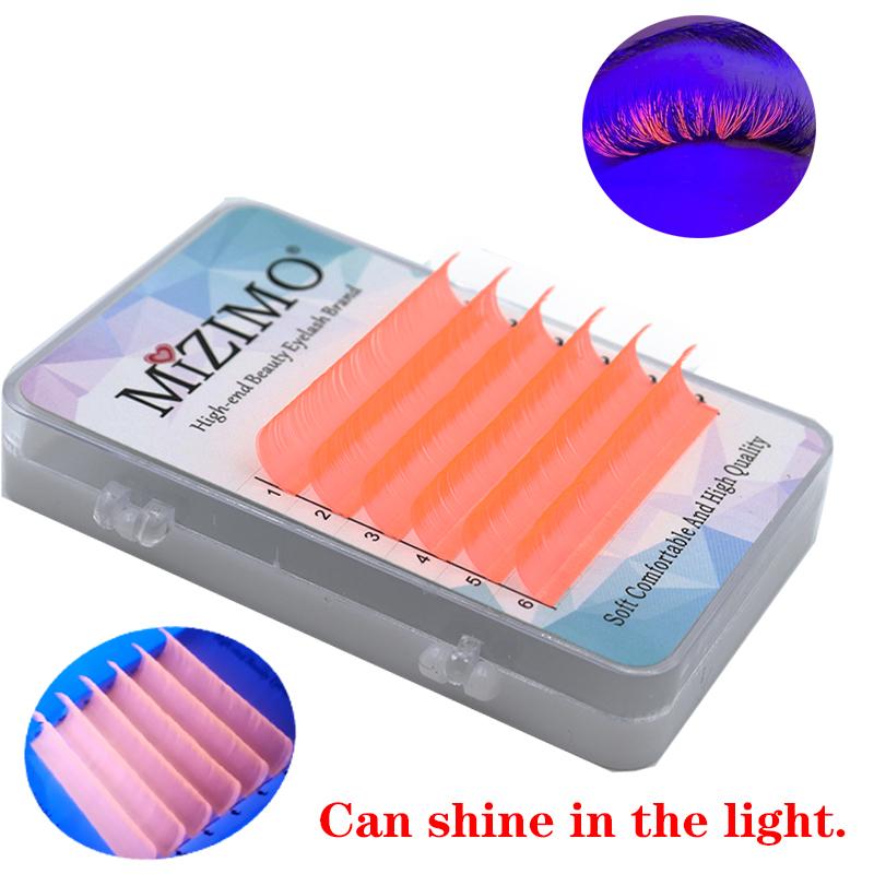 Светящиеся привитые накладные ресницы,MIZIMO, 0,07мм, C/D, макияж глаз 0.07mm--C--15mm