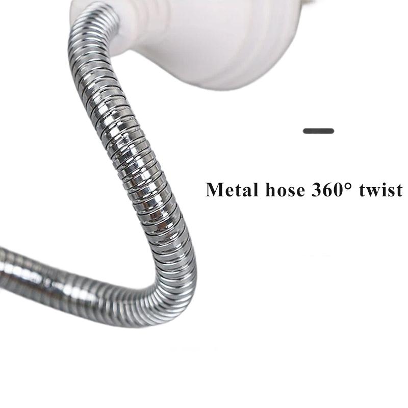 US/UK/EU Plug E27 Screw Base Bulb Socket 110V 220V LED Bulb Holder Flexible Bend Converter Adapter LED Lamp Base With Switch