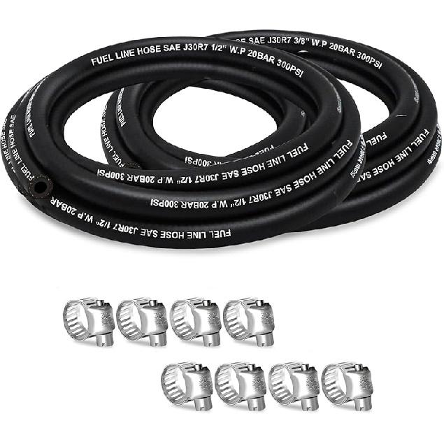 Fuel Line 5/16 Inch ID, Fuel Hose 10FT, J30R7 Fuel Line Hose NBR For Automotive Fuel Systems Engines.
