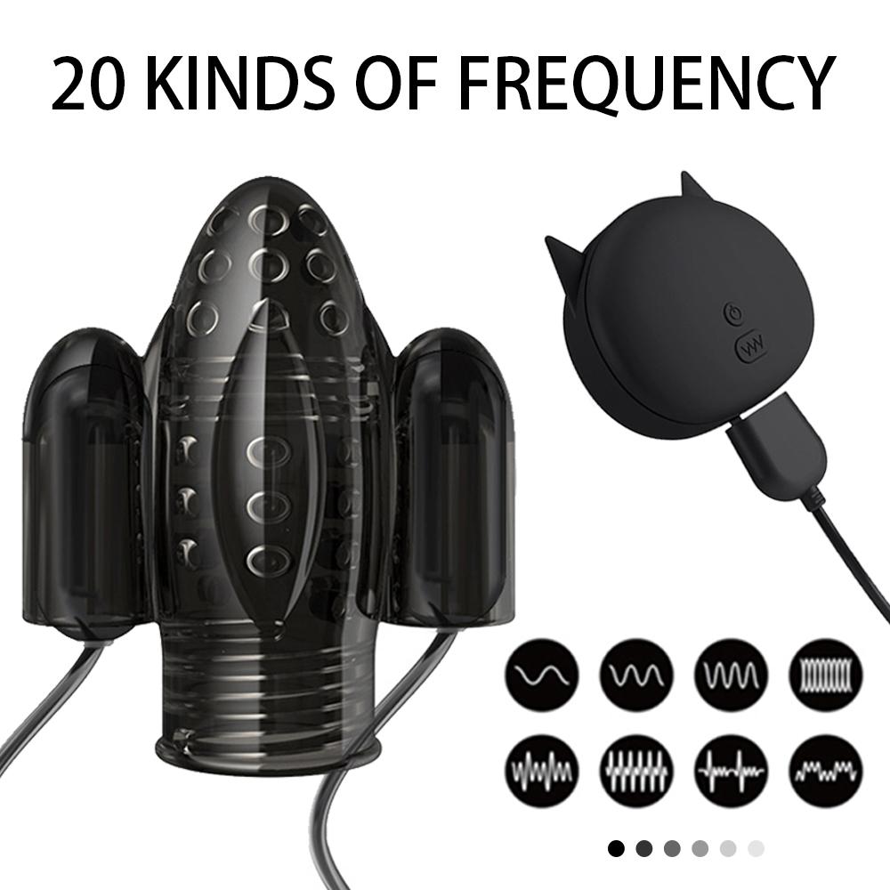 3 Models Male Stimulation Glans Trainer Massage Cup Penis Stimulator Masturbation Delay Training Electric Shock Medical-devices
