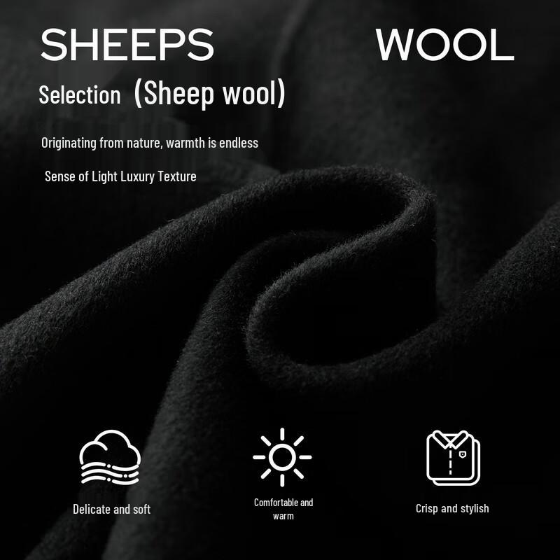 

SanCai Women s Long Double-Faced Wool Toggle Coat XL