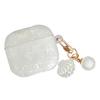 Shell‑Texture TPU Earbud Protective Case With Pearl‑Style Metal Hanging Buckle Anti‑Scratch Anti‑Dust Cover For AirPods 4 / Pro 2 / Pro