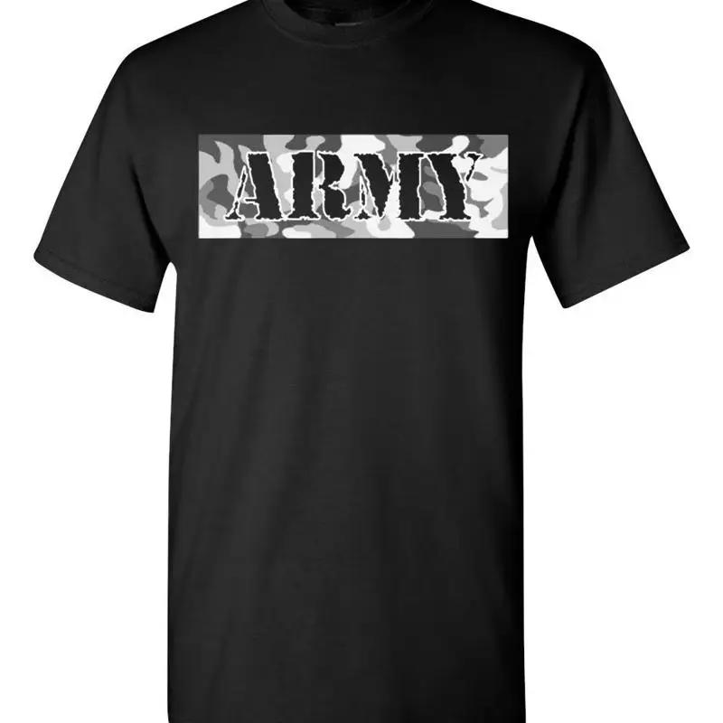 ARMY with Camouflage Backgroung United States Men's T Shirt 1778