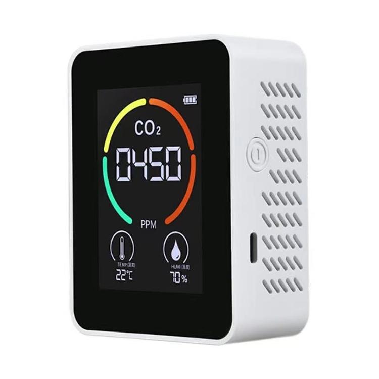 XY-T01 Temperature Humidity Display CO2 Meter Carbon Dioxide Air Quality Detector(Semiconductor Black)