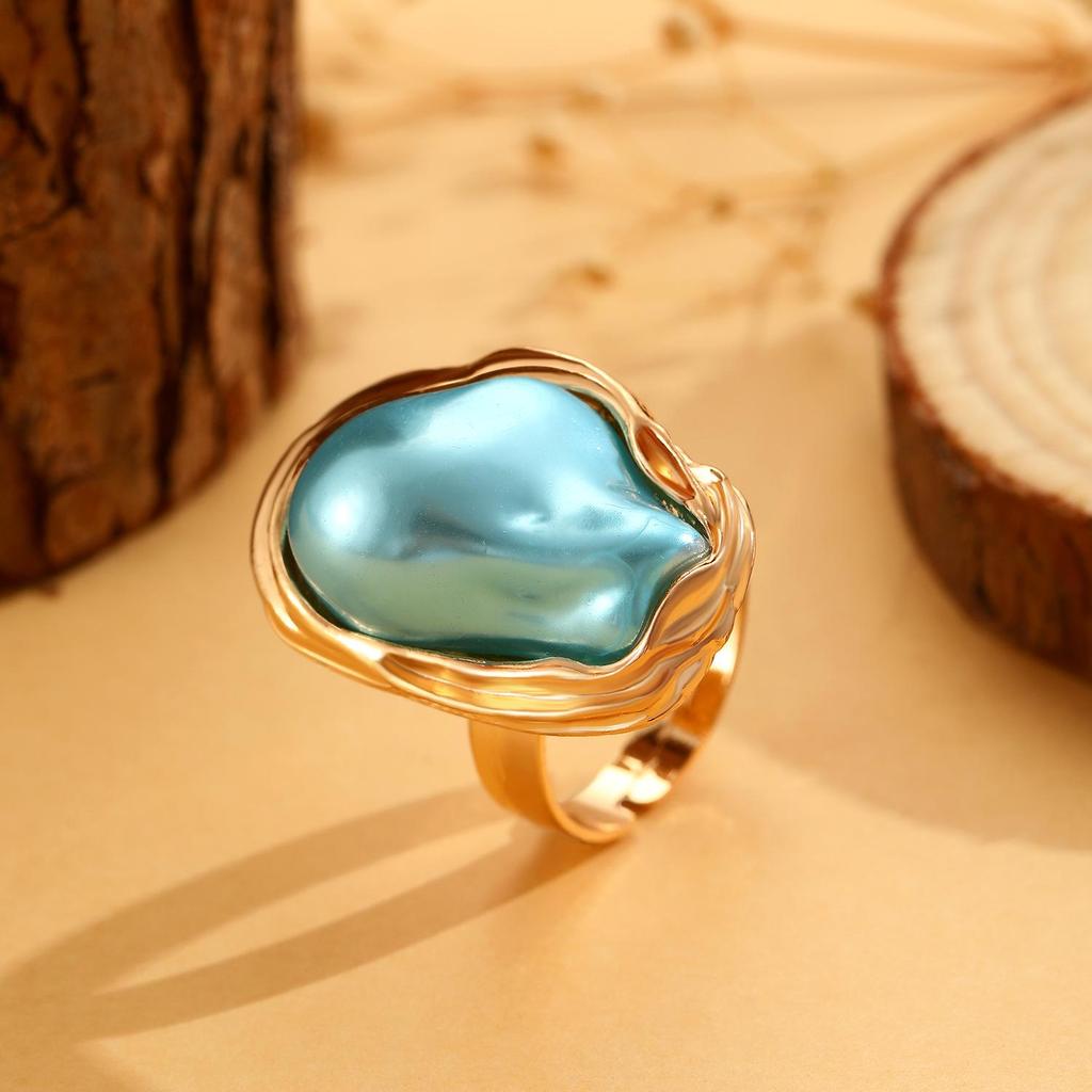 Baroque Pearl Choker - European & American Style with Irregular Design, Simple Metal Open Necklace