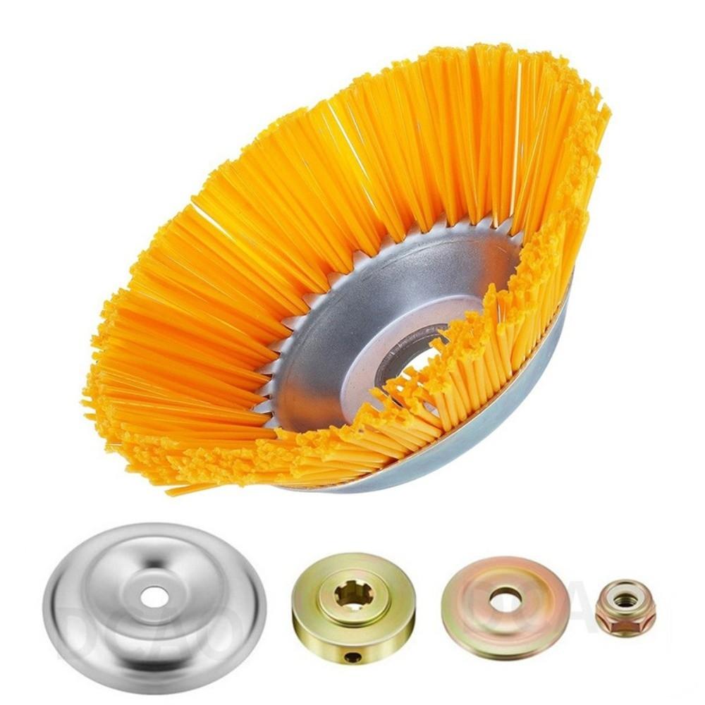 8 Inch Nylon Wire Weeding Head Steel Wire Wheel Rotary Weed Brush Lawn
