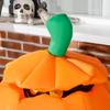 Self-inflating Halloween decoration, Halloween pumpkin, including LEDs, outdoor, weatherproof, 76 x 64 x 115 cm, orange