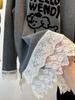 Stilvolles Cartoon-Welpen-Langarm-T-Shirt mit Spitzenbesatz in Übergröße für Damen – Herbst/Winter
