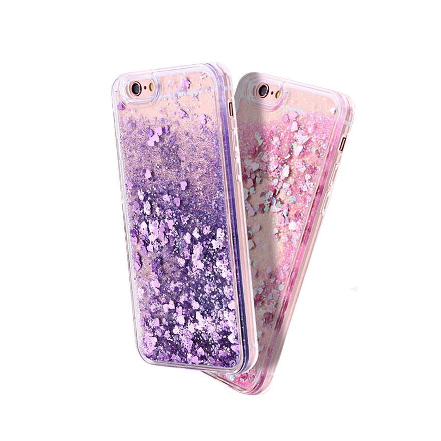 Potrivit pentru husă telefon IPhone16, Praf sclipici anti-cădere, Nisip lichid, 15Promax, Husă protectoare Apple 14, 13 Silicon