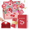 Caja de regalo sorpresa, caja de regalo explosiva para dinero, divertida caja de dinero para regalo en efectivo, caja de regalo plegable que rebota para cumpleaños, aniversario, propuesta de San Valentín