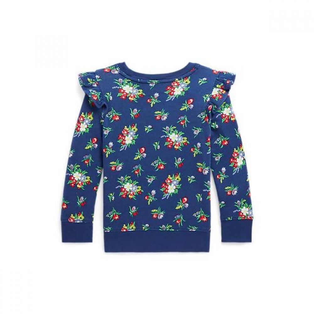 Polo Kids Girls Floral Ruffle Spa Terry Sweatshirt 2 6 Cwpoknir8020274999