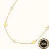 Minimalist Elegant Golden Flower Stainless Steel Collarbone Necklace, High-Grade & Versatile Daily Jewelry