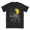 Herren T-Shirts Mortal Kombat Scorpion Ernsthafter Ninja Lässig 100% Baumwoll-Tees Kurzarm T-Shirt Rundhals Kleidung Geschenkidee