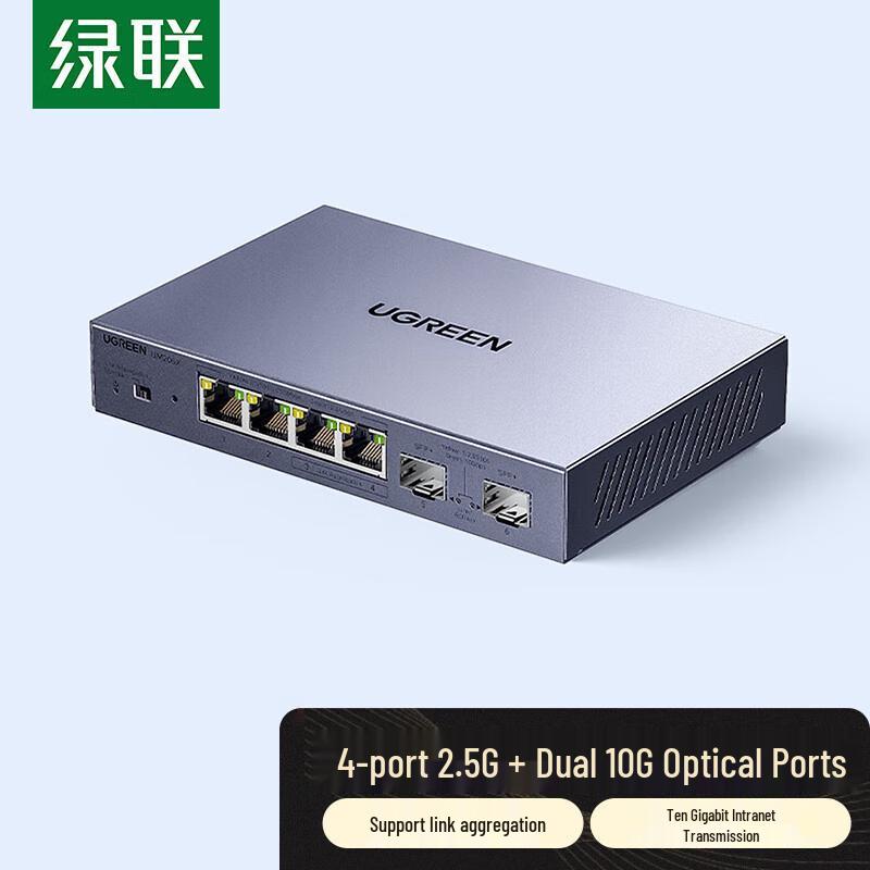 

Ugreen 75294 2.5G Ethernet Switch with 10G SFP+