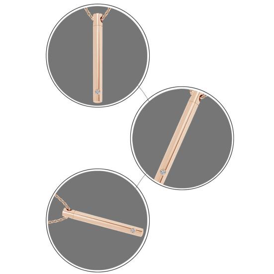 1 Set Pet Urn Necklace High Durability Rust-proof Stainless Steel Jewelry Necklace with Ashes Holder Bottle Pendant for Women