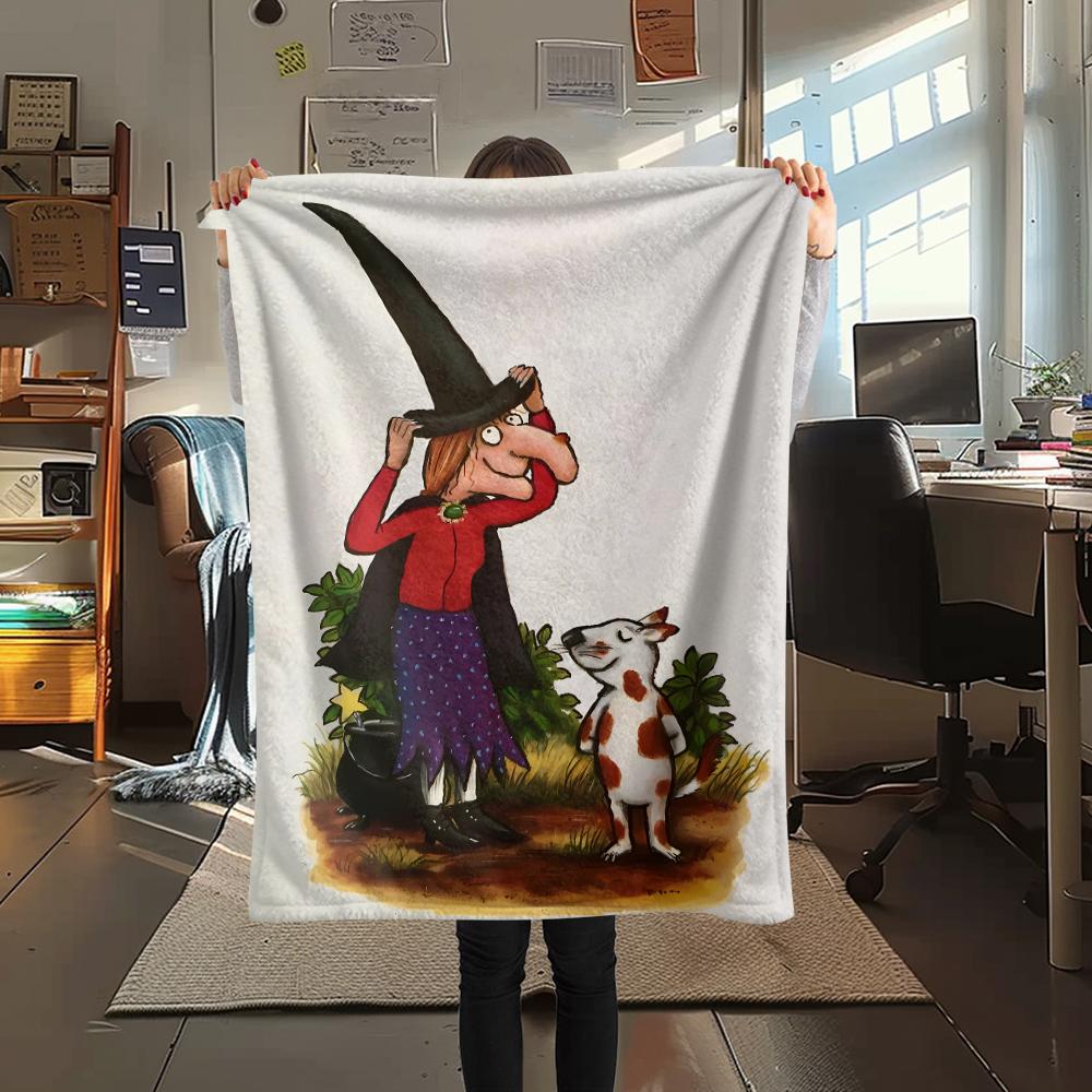 Room onthe Broom Fraggle Rock Print Flannel Blanket,High quality Comfortable for All Seasons,Home Decor,Warmth and Comfort,Perfect for Christmas Gifts