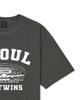 Hangugyaguwiwonhoe Mss X Kbo Ballpark Short Sleeve T-Shirt Charcoal Gray [Seoul Lg Twins]